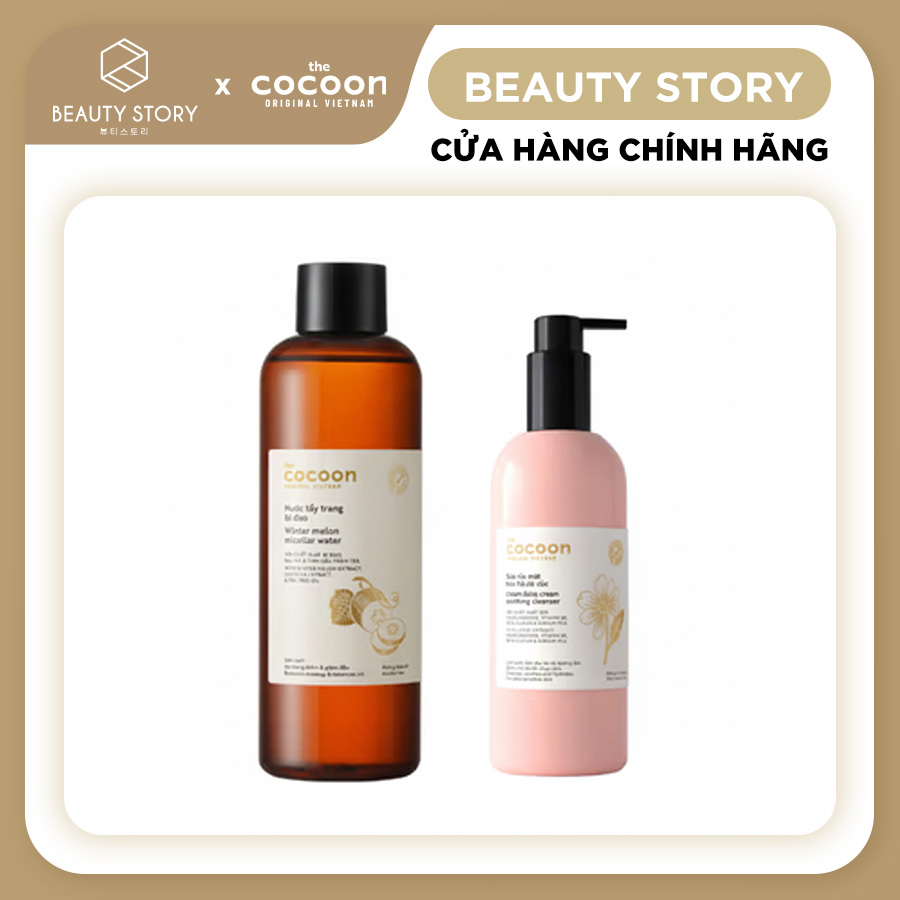 Combo Sữa rửa mặt sen Cocoon - Nước tẩy trang bí đao Cocoon
